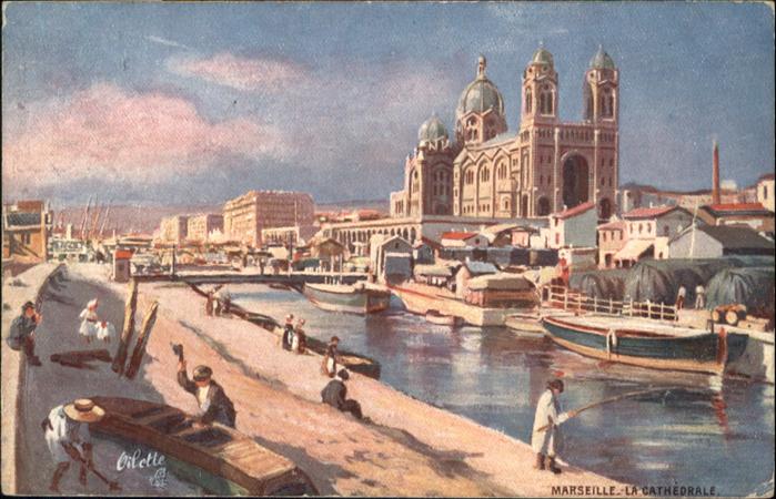 Marseille Bouches-du-Rhone Cathedrale Schiff