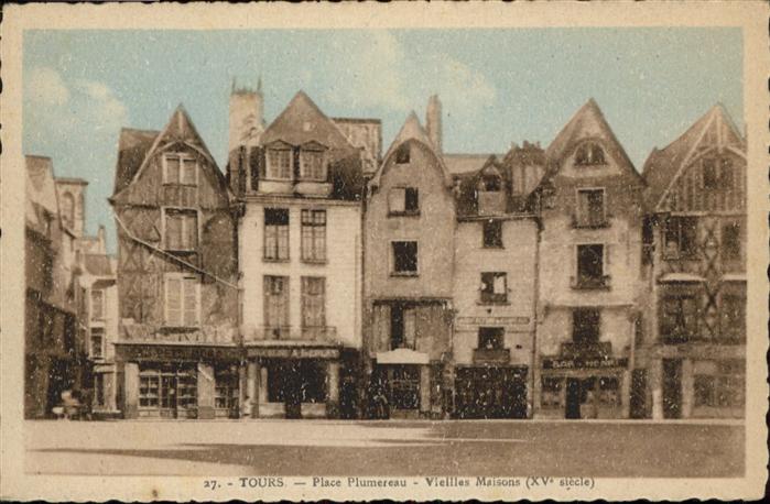 Tours Indre-et-Loire Place Plumereau