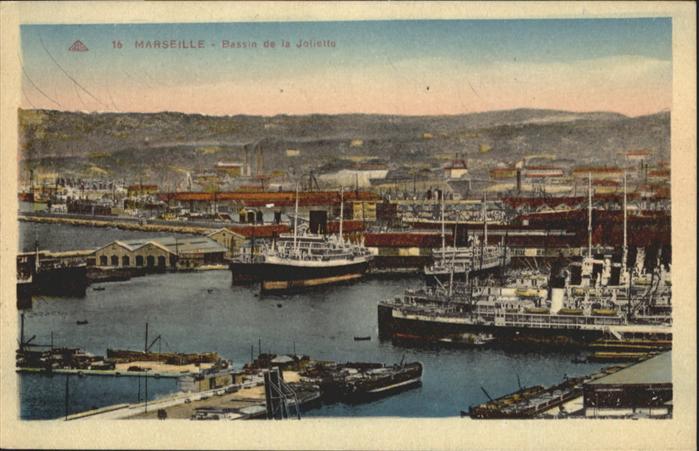 Marseille Bouches-du-Rhone Bassin Joliette Schiff