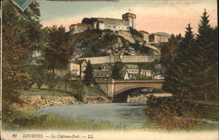 Lourdes Hautes Pyrenees Chateau Fort Brücke