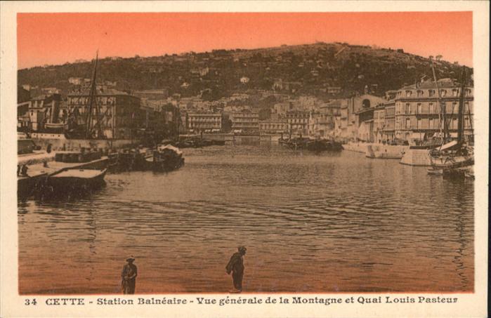 Sete Herault Station Balneaire Quai Louis Pasteur Sc