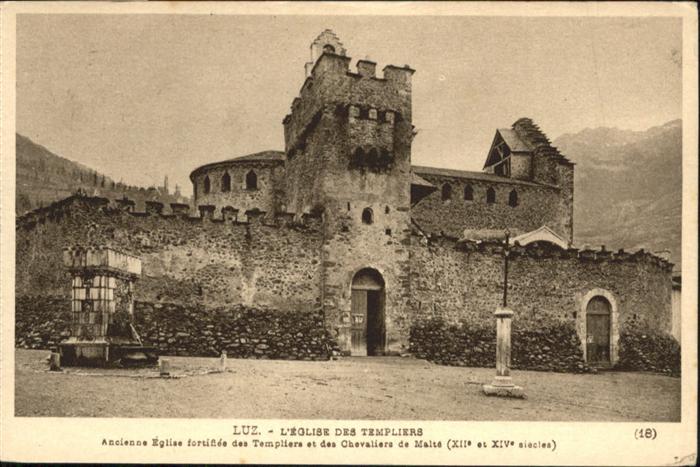 Luz-Saint-Sauveur Hautes Pyrenees Eglise Templiers