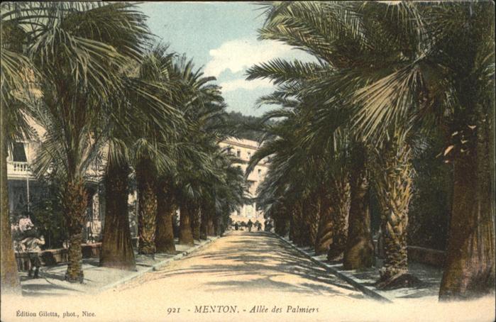Menton Alpes Maritimes Palmiers