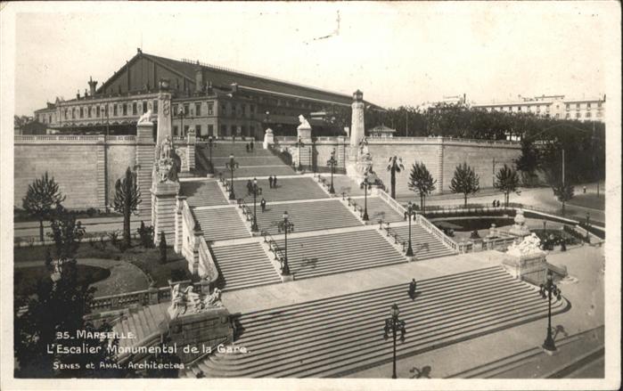 Marseille Bouches-du-Rhone Escalier Monumental de la Gare