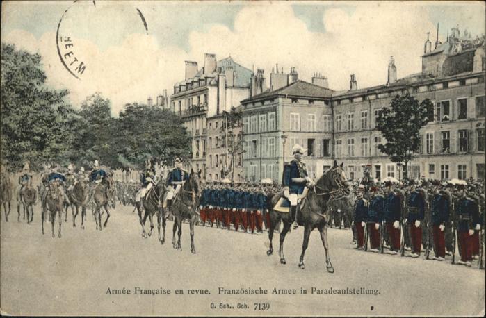 Paris [Handschriftlich] Armee Paradeaufstellu