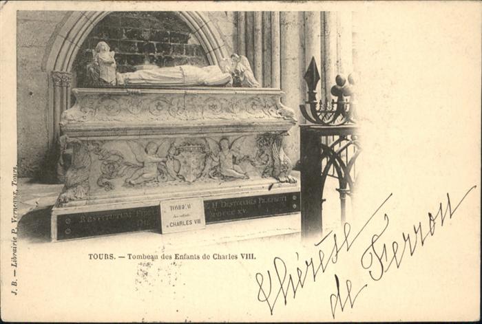 Tours Indre-et-Loire Tombeau Enfants de Charles