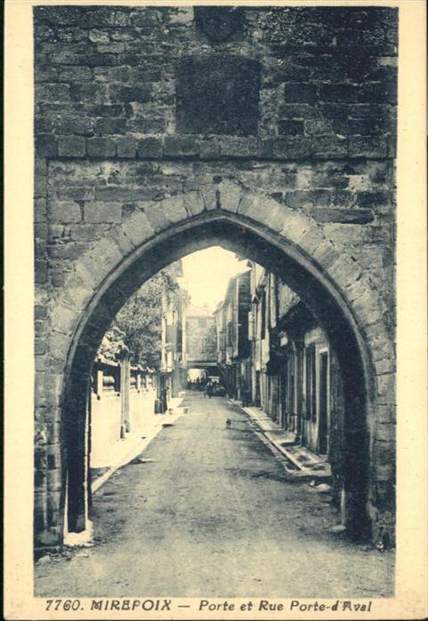 Mirepoix Ariege Rue Porte Aval