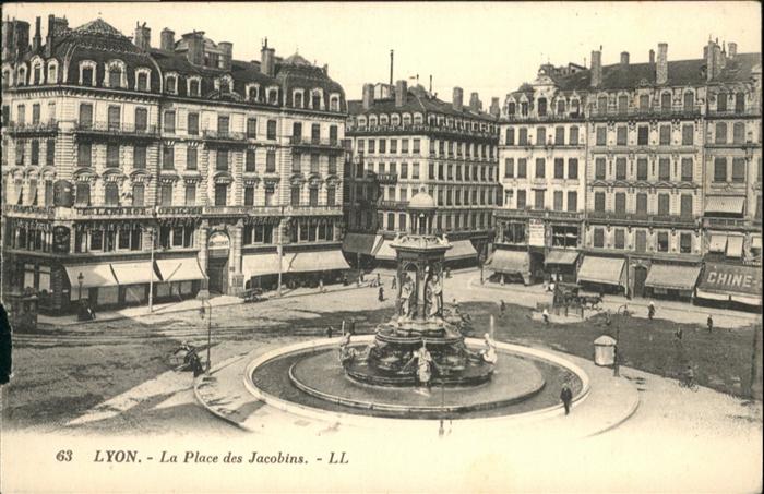 Lyon France place des Jacobins
