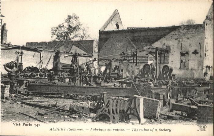 Albert Somme Fabrique Ruines