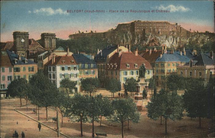 Belfort Alsace Place Republique Chateau