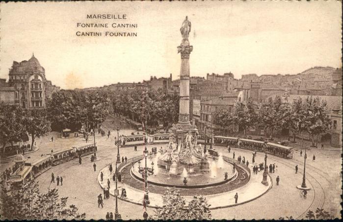 Marseille Bouches-du-Rhone Fontaine Cantini Strassenbahn
