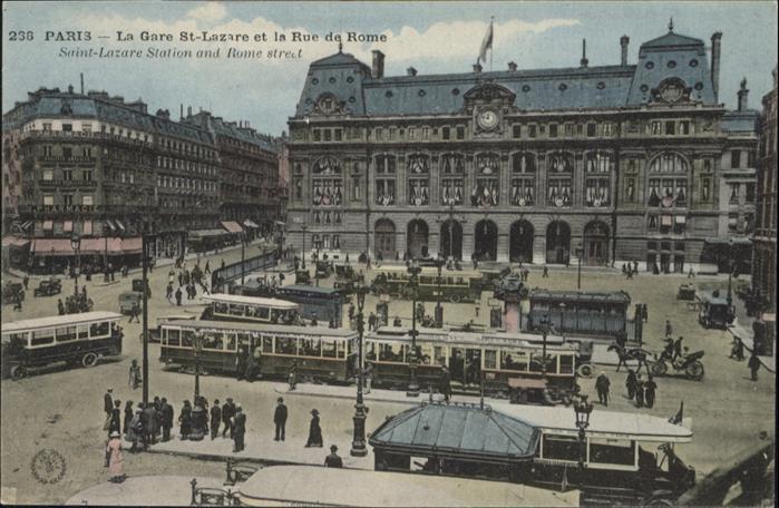 Paris St Lazare Rue de Rome Strassenbahn Kuts