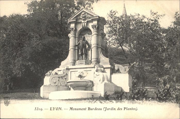 Lyon France Monument Burdeau