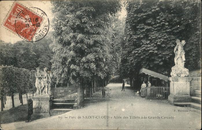 Saint-Cloud Paris Allee Tillets Grand Cascade