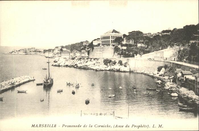 Marseille Bouches-du-Rhone Promenade de la Corniche Schiff