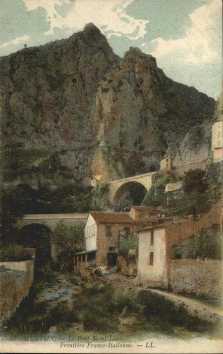 Menton Alpes Maritimes Pont Saint Louis