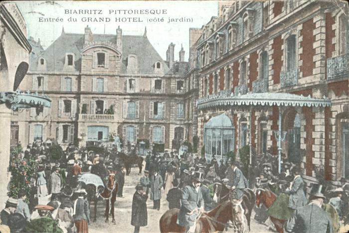 Biarritz Pyrenees Atlantiques Grand Hotel Pferd