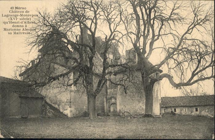 Nerac Chateau Lagrange Monrepos