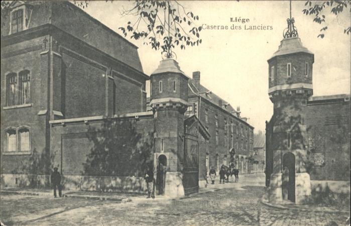 Liege Luettich Caserne des Lanciers Pferd