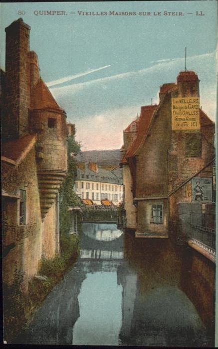 Quimper Vieilles maisons sur le Steir