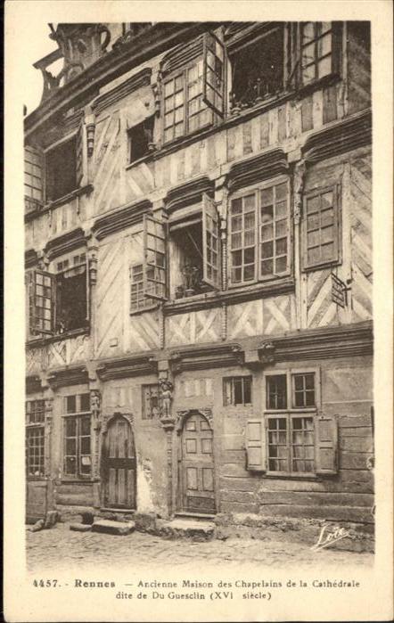 Rennes Ille-et-Vilaine Ancienne Maison des Chapelains de la Ca
