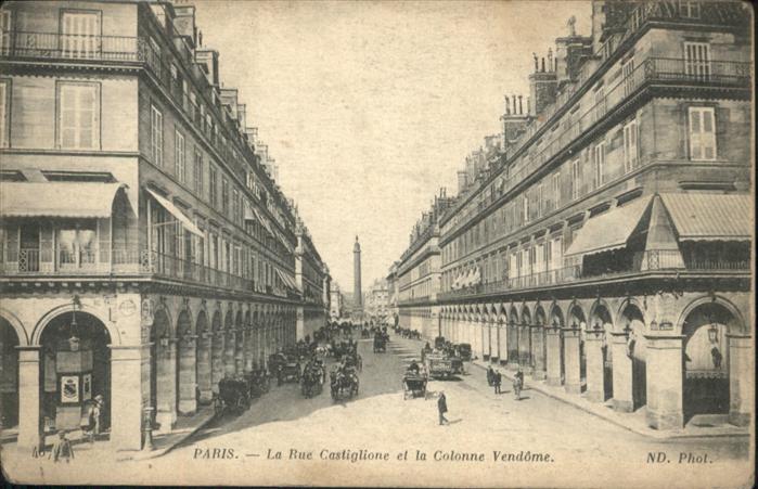 Paris Rue Castiglione
Collonne Vendome
