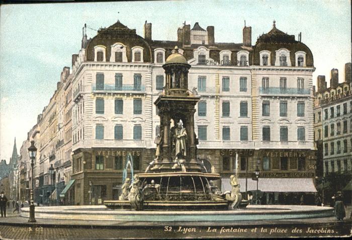 Lyon France Fontaine 
Place des Jacobins