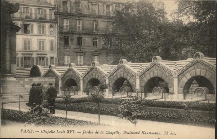 Paris chapelle Louis XVI
JARDIN DE LA CHAPEL