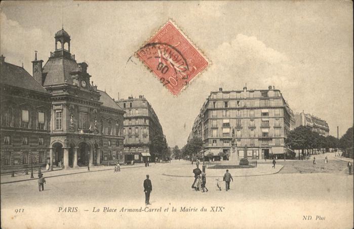 Paris Place Armand-Carrel
Mairie du XIX