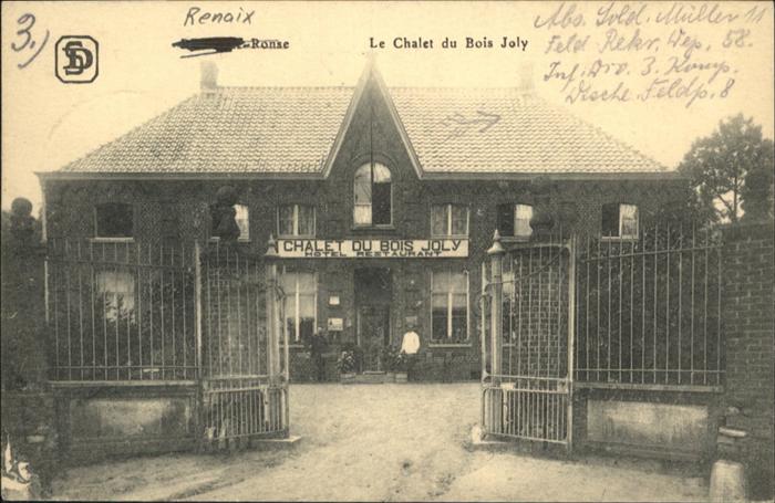 Renaix chalet du Bois Joly