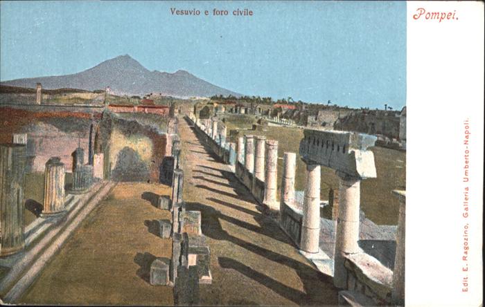 Pompei Vesuvio e foro civille