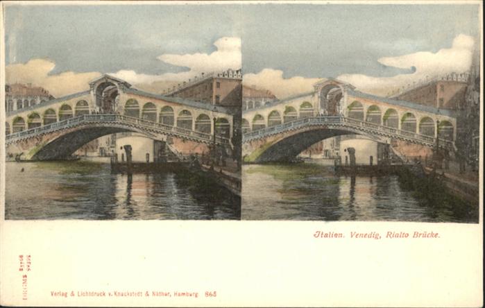 Venezia Venedig Rialto Bruecke