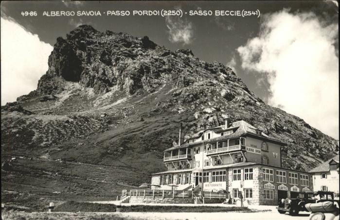 Passo Pordoi Albergo Savoia Sasso Beccie (2541)