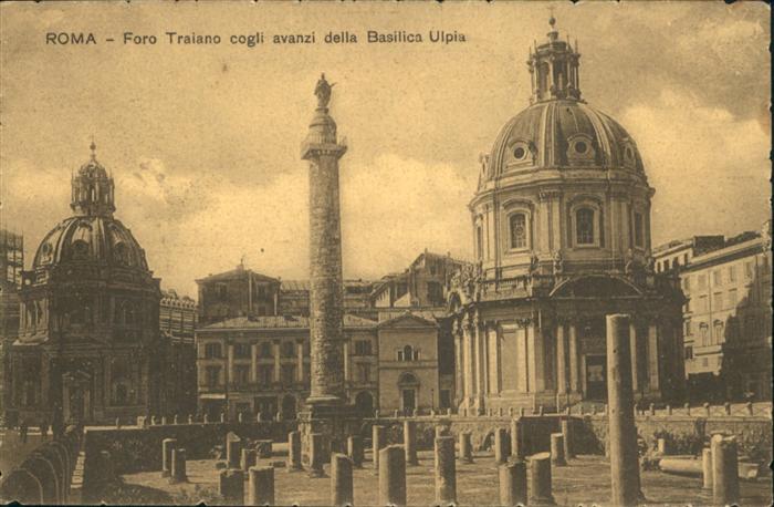 Rom Roma Foro Traiano cogli avanzi della Basilica Ulpia