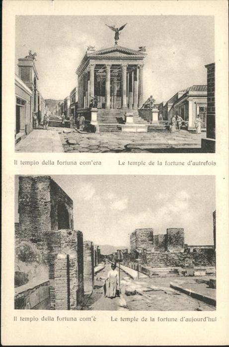 Napoli Neapel Le Temple de la fortune