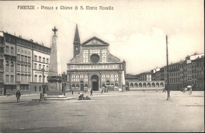 Firenze Florenz Piazza e Chiesa di S. Maria Novella