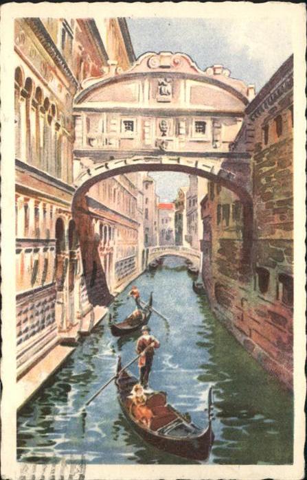 Venezia Venedig die Seufzerbruecke