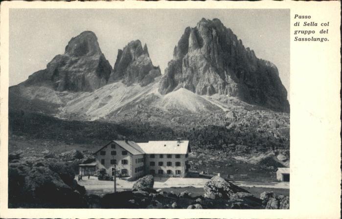 Dolomiti Passo di Sella col gruppo del Sassolungo