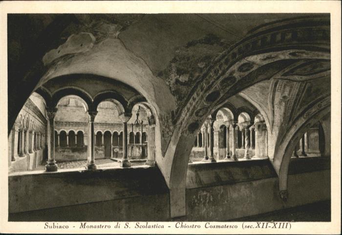 Subiaco Monastero di S. Scolastica