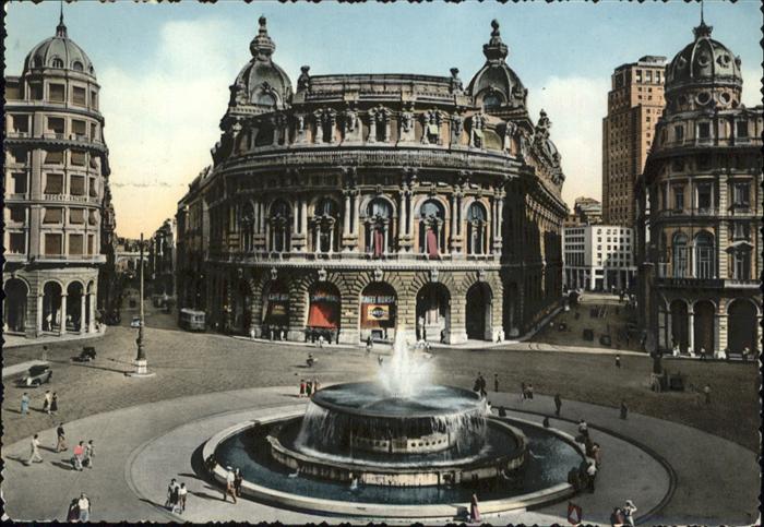 Genova Genua Liguria Piazza de Ferrari