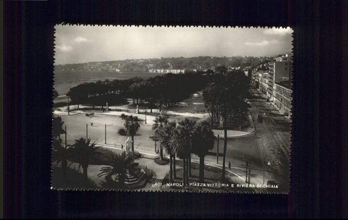 Napoli Neapel Piazza Vittoria E Riviera Di Chiaia