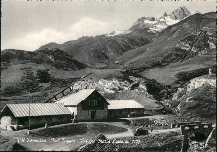 Val Formarra Val Toggia Rifugio Maria Luisa m. 2125