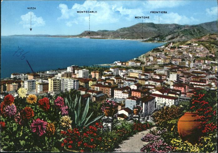 Ventimiglia Liguria Costa Azzurra Mentone Frontiera Montecarlo Nizza