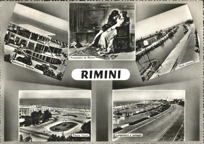 Rimini Piazza Tripoli Francesca da Rimini