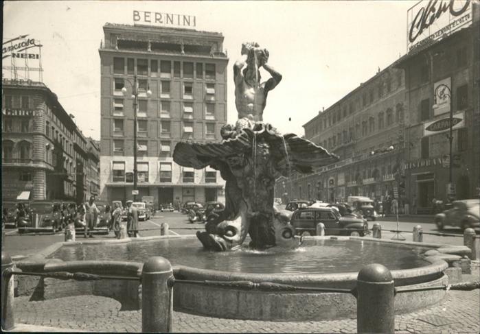 Rom Roma Piazza Barberini e Fontana del Bernini