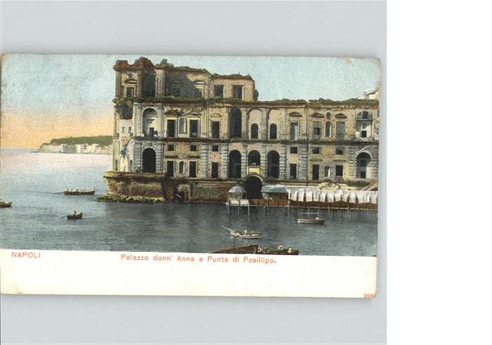 Napoli Neapel Palazzo donn Anna e Punta di Posilipo