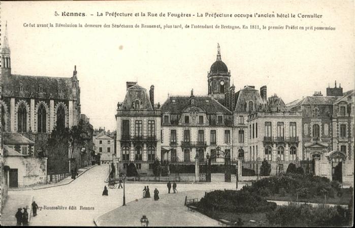 Rennes Ille-et-Vilaine Prefecture 
rue de Fougères