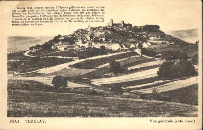 Vezelay Vue generale