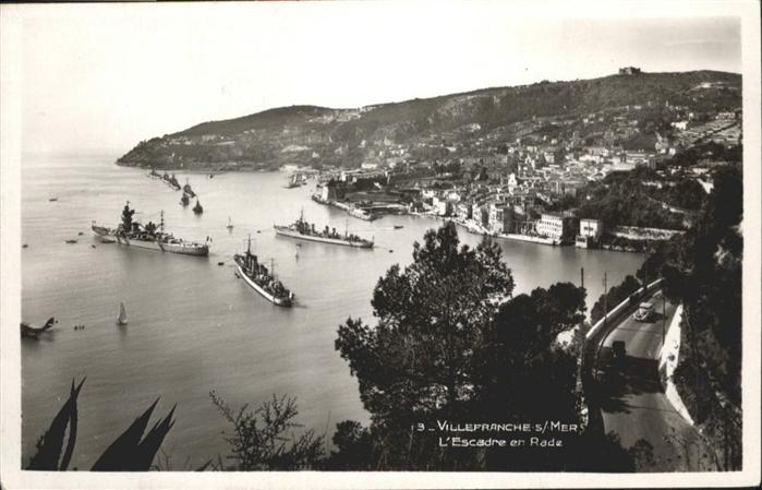 Villefranche-sur-Mer Escadre en Rade