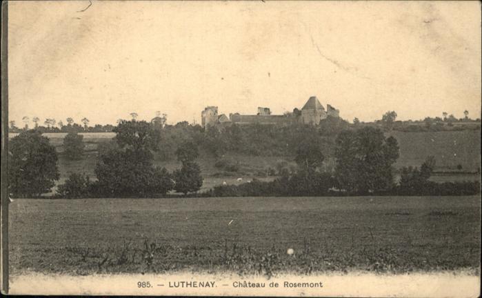 Luthenay-Uxeloup Cahtau de Rosemont
